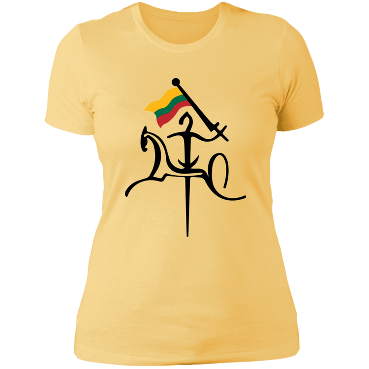 Vytis With Lithuanian Flag - Women's Next Level Boyfriend Tee