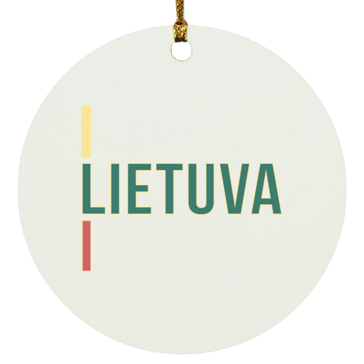 Lietuva III - MDF Circle Ornament