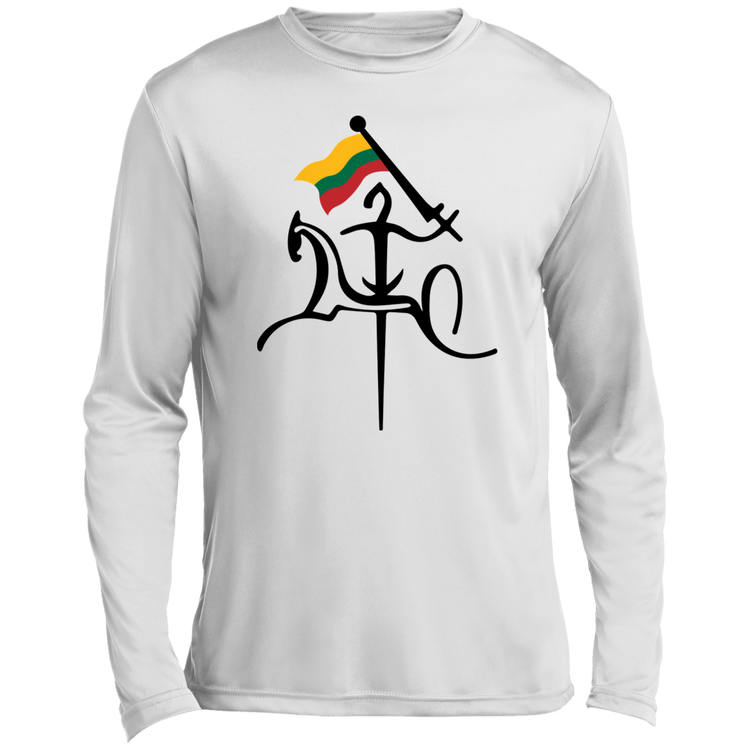 Vytis With Lithuanian Flag - Men's Long Sleeve Activewear Performance T