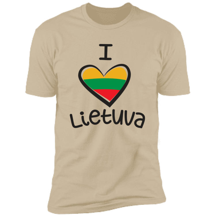 I Love Lietuva - Men's Next Level Premium Short Sleeve T-Shirt