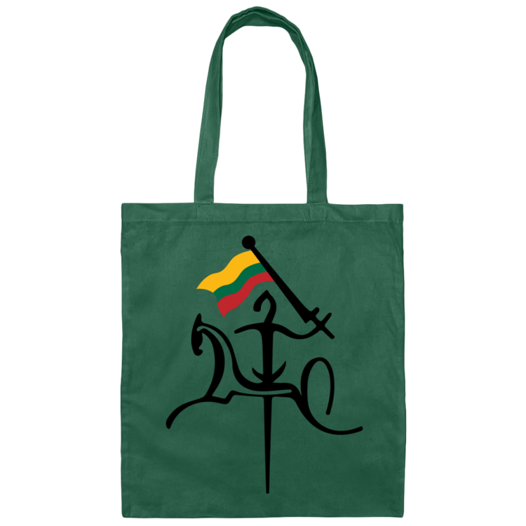 Vytis with Flag - Canvas Tote Bag