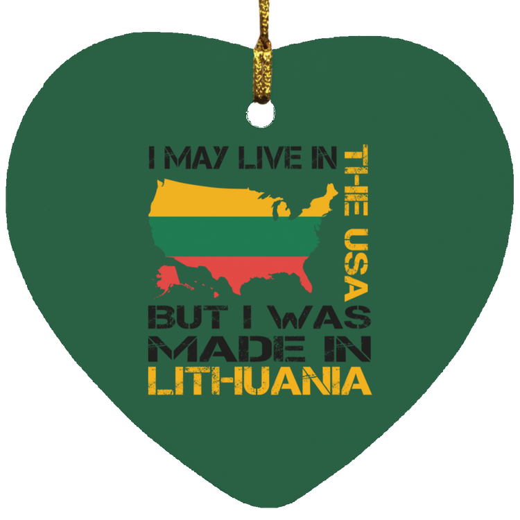 Made in Lithuania - MDF Heart Ornament