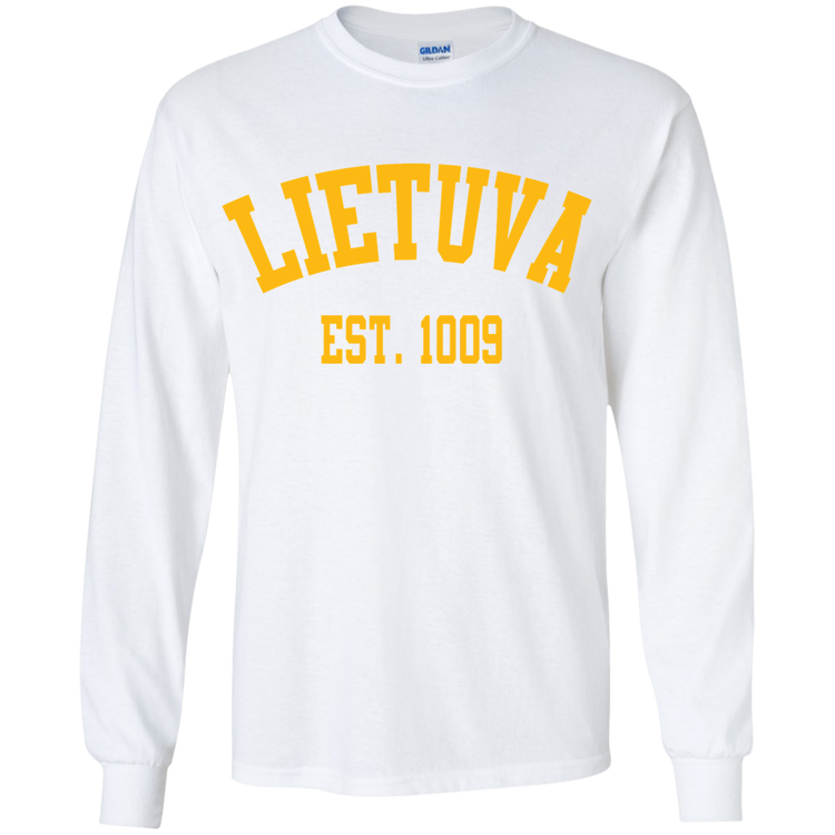 Lietuva Est. 1009 - Boys Youth Basic Long Sleeve T-Shirt