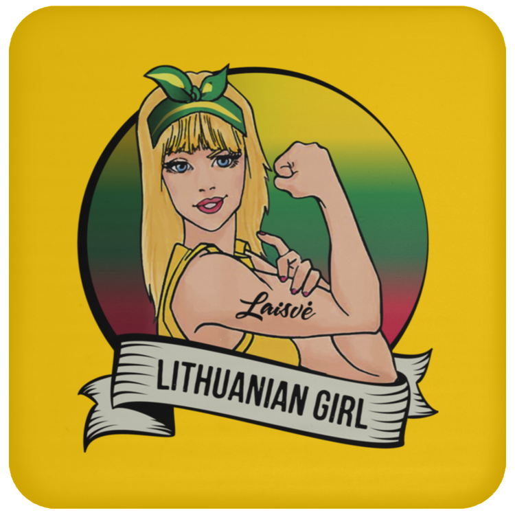Lithuanian Girl - High Gloss Coaster