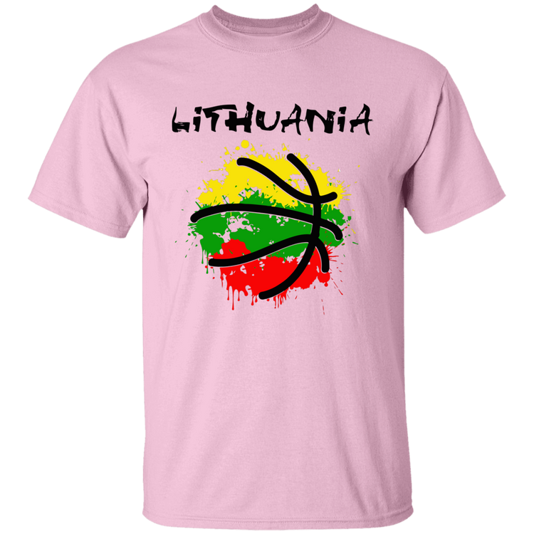 Abstract Lithuania - Boys/Girls Youth Basic Short Sleeve T-Shirt