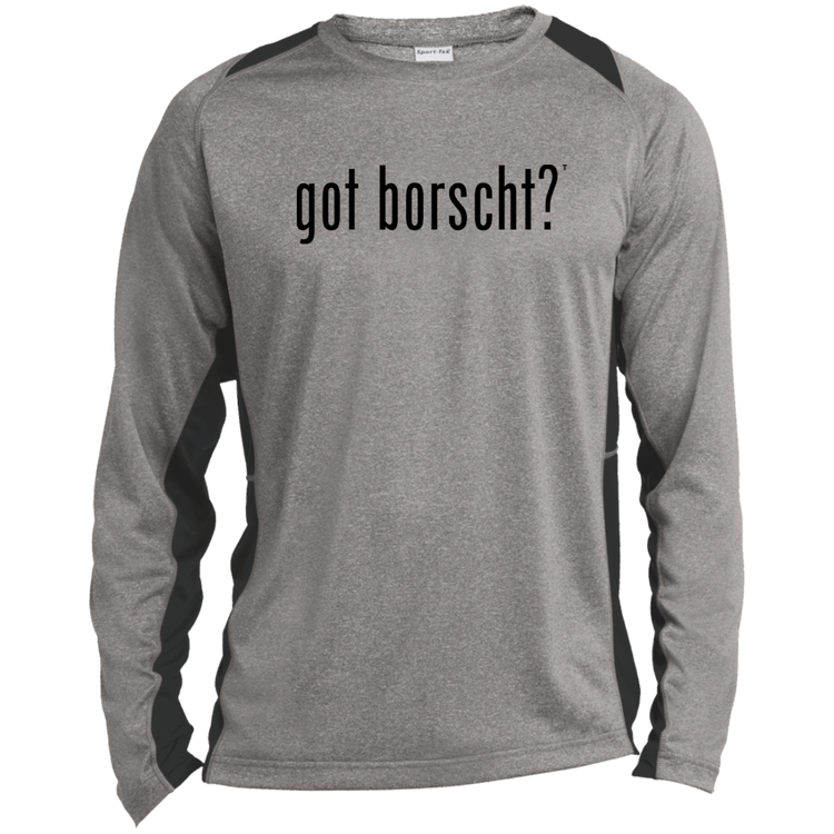got borscht? - Men's Long Sleeve Colorblock Activewear Performance T
