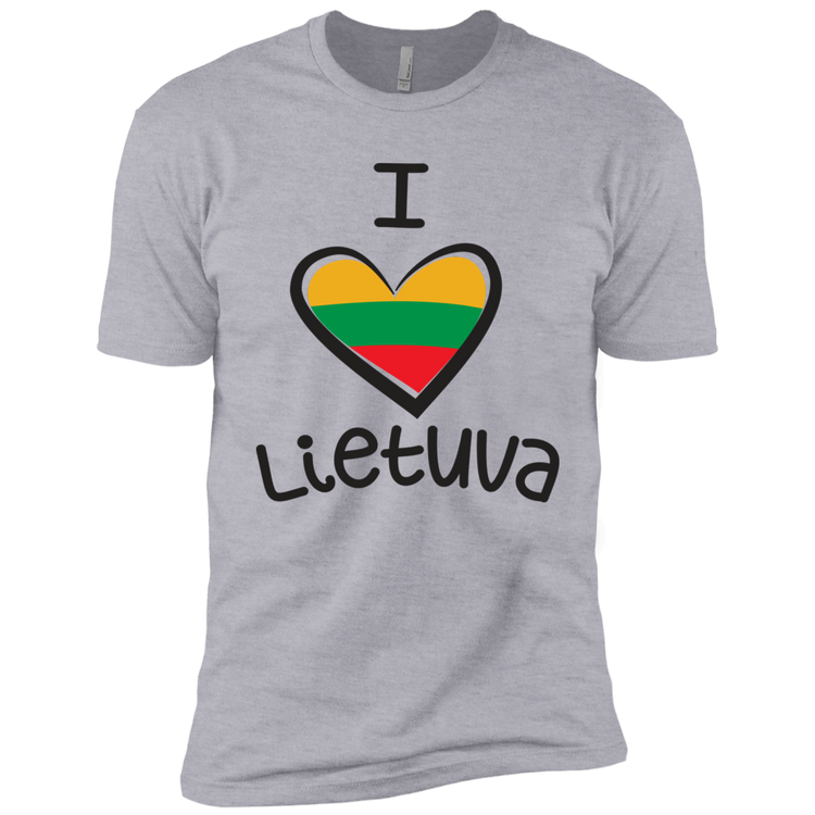 I Love Lietuva - Boys Youth Next Level Premium Short Sleeve T-Shirt