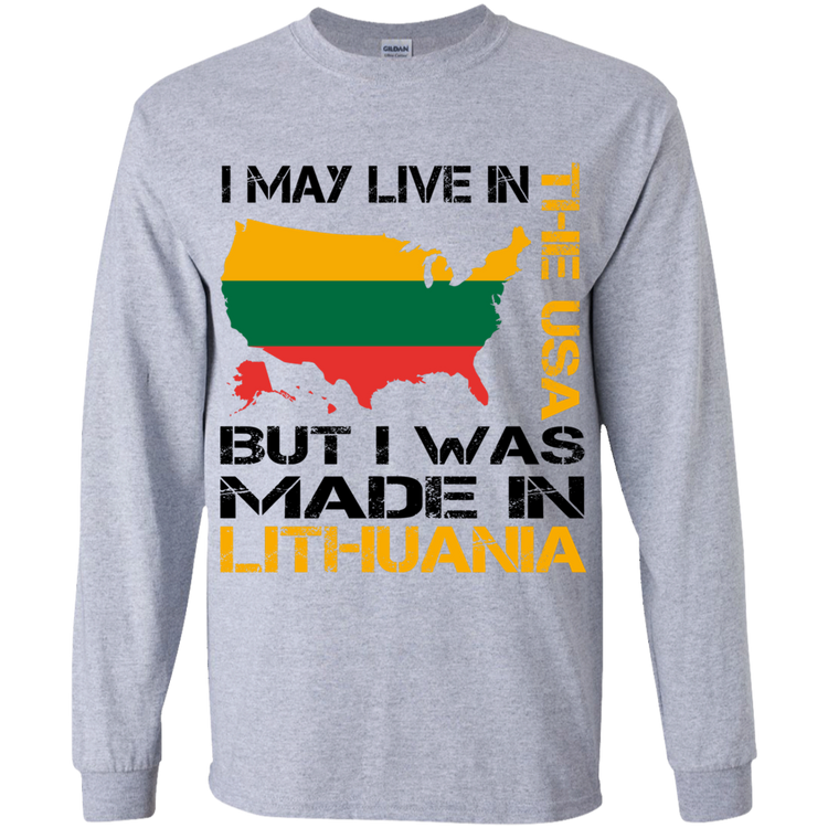 Made in Lithuania - Boys Youth Basic Long Sleeve T-Shirt