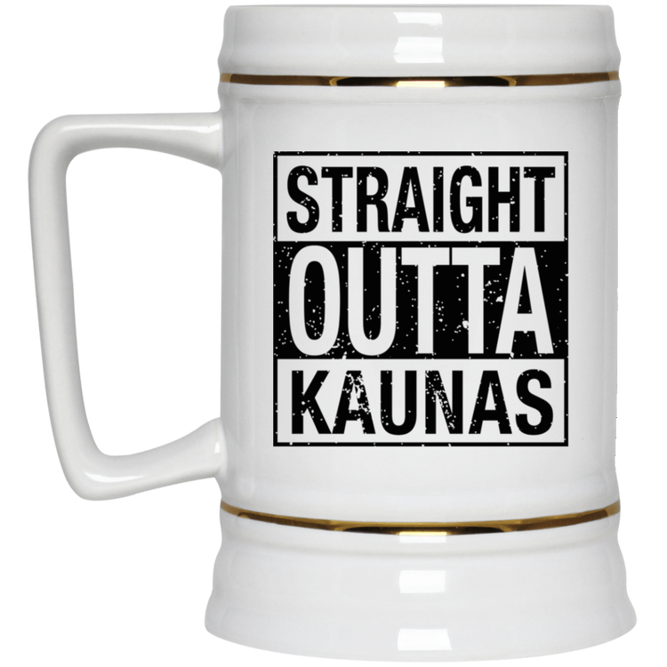 Straight Outta Kaunas - 22 oz. Ceramic Stein