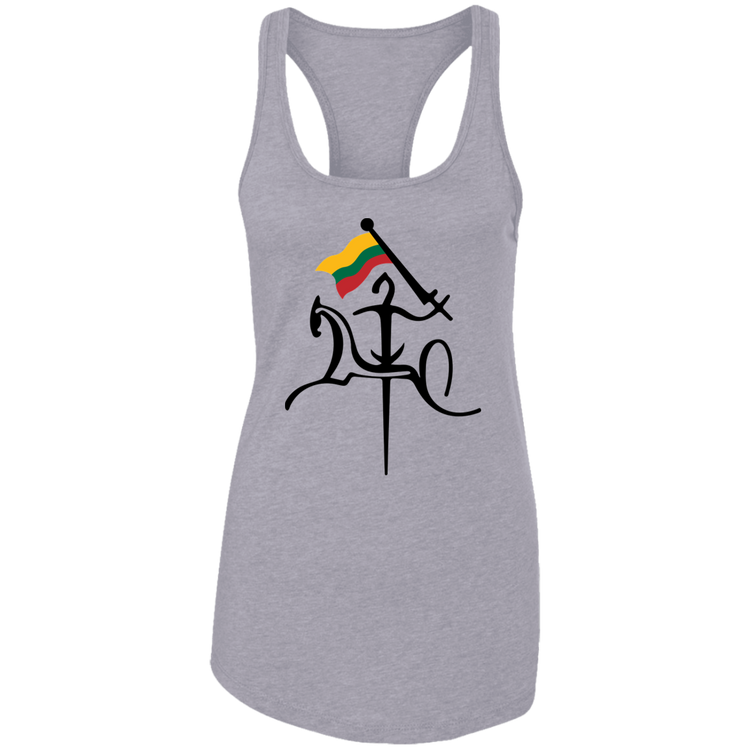 Vytis With Lithuanian Flag - Women's Next Level Racerback Tank