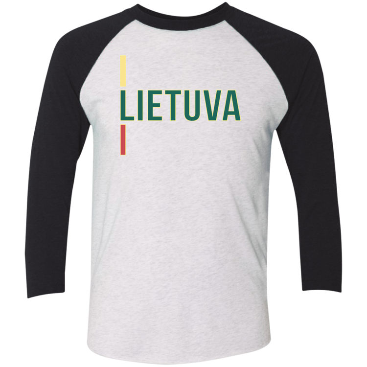 Lietuva III - Men's Next Level Premium 3/4  Sleeve