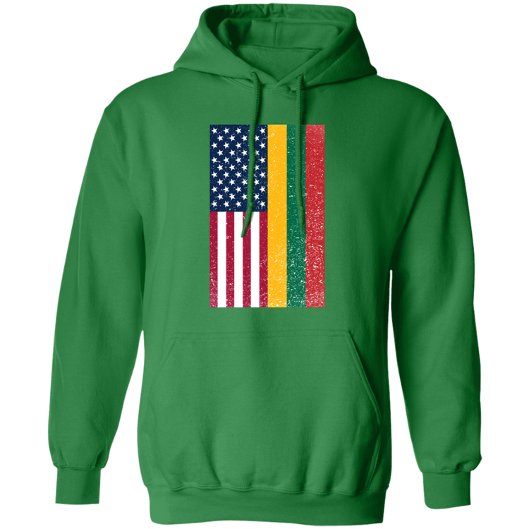 USA Lithuania Flag - Men/Women Unisex Basic Pullover Hoodie
