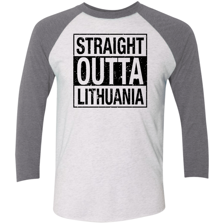 Straight Outta Lithuania - Men's Next Level Premium 3/4  Sleeve