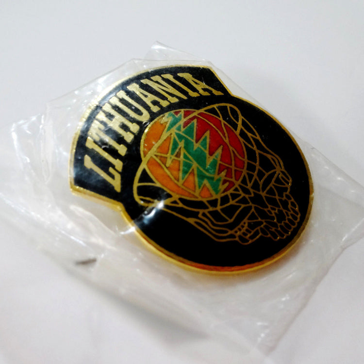 '96 Olympics Pin Lithuania Basketball Grateful Dead Inspired
